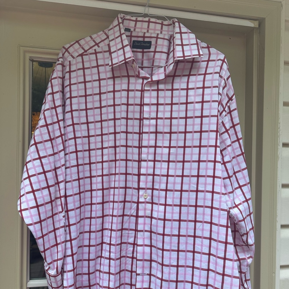 Men’s long shelve shirt     David  Donahue   Like new